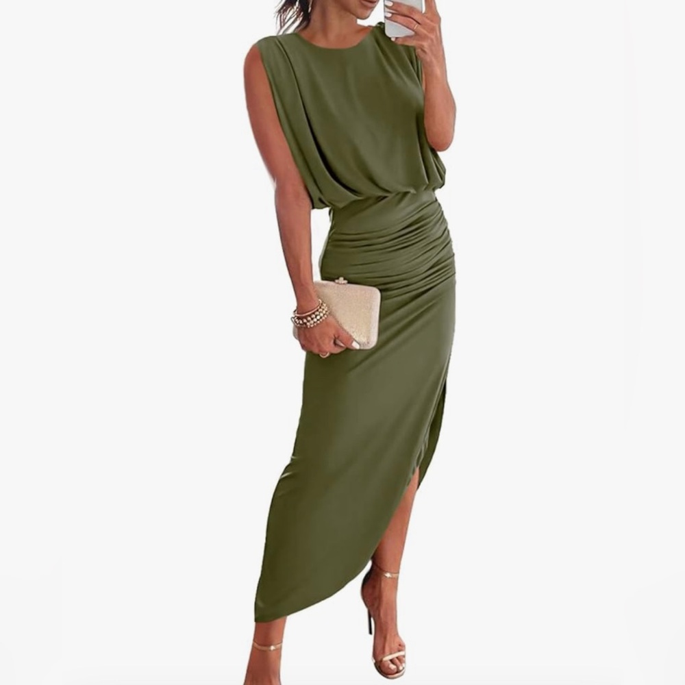 🫒🍸 Anrabess Olive Green Dress 🍸🫒